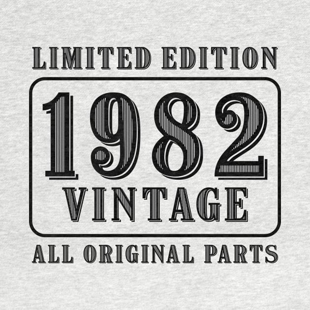 All original parts vintage 1982 limited edition birthday by colorsplash